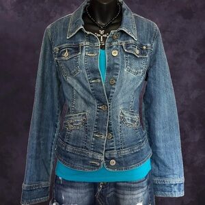 Y2K Point Zero Denim Jacket